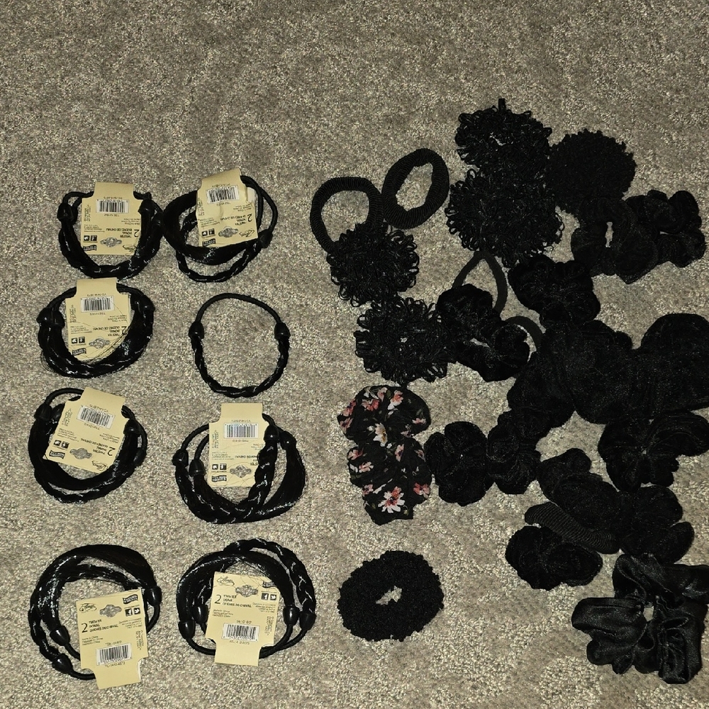 Chic Black Hair Accessories Collection